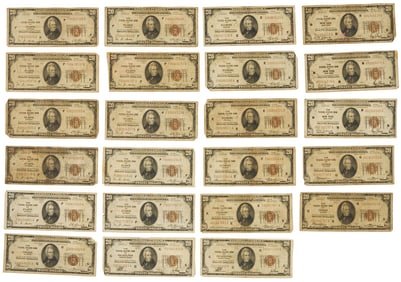 23 $20 Federal Reserve Notes