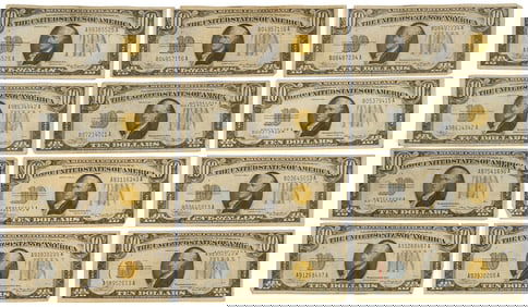 12 $10 North African Notes