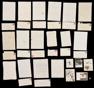 Artist Andrew Wyeth & Family Signed Letters, Cards