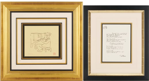 2 John Lennon Serigraphs Incl. Self-Portrait, Borrowed Time