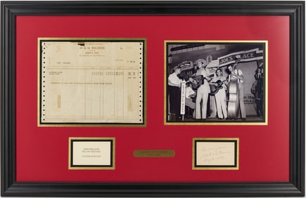 Hank Williams Autograph & Early MGM Royalty Statement
