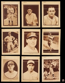 9 M101-7 Sporting News Series Baseball Cards, 1926-27