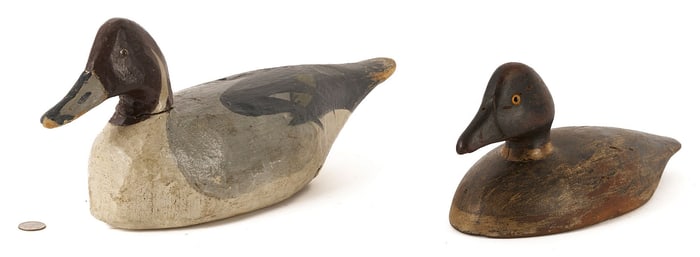 Miles Hancock Pintail Drake & John Moir Golden-Eye Hen