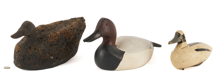 3 Maryland Drake Decoys, Travers, Cook, and Tyler