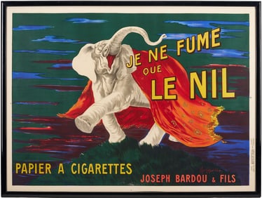 Leonetto Cappiello Tobacciana Advertising Poster, Je ne Fume que le Nil