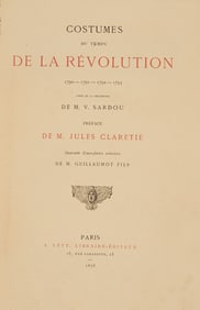 Rare Fashion History Book: Costumes de la Revolution, 1876