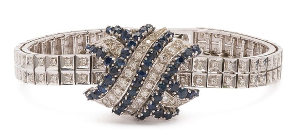 Longines Sapphire and Diamond Watch