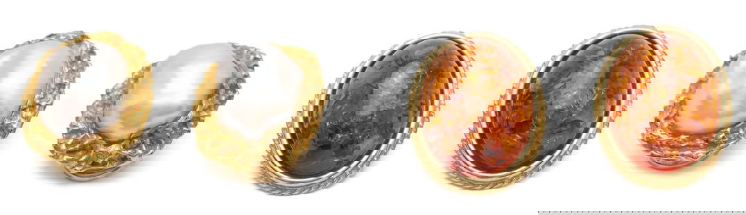 Two Pairs of Gold & Gemstone Earrings: 1st item: Ladies&#39; 18K Yellow Gold Pair of Clip-Back Earrings featuring two (2) cultured pearls. The earrings are marked &quot;18K&quot;&nbsp;and XRF testing confirms 18K gold composition. They mea