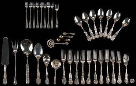 37 Pcs. Assorted Sterling Silver Flatware incl. Francis I
