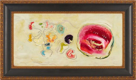 Sterling Strauser O/B Still Life, Ripe Watermelon