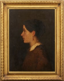 19th Profile Portrait of a Woman, Murfreesboro TN Label