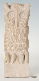 Bill Ralston Carved Limestone Owl