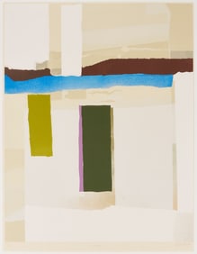 Large Esteban Vicente Abstract Expressionist Serigraph, Journey