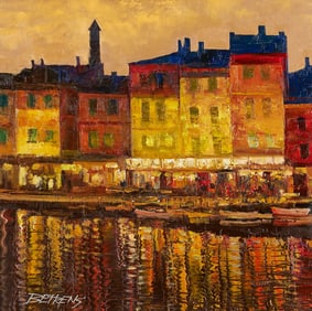 Howard Behrens O/C, Cityscape at Night