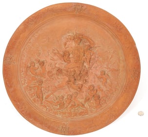 Italian Belle Epoque Molded Terracotta Plaque