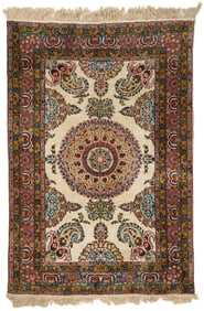 Persian Silk Qume Style Carpet