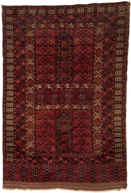 Antique Turkmen Saryk Ensi Carpet