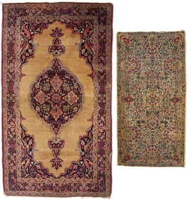 2 Antique Persian Kermanshah Rugs