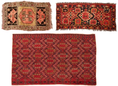 Turkish Weaving & 2 Ersari Turkmen Torbas
