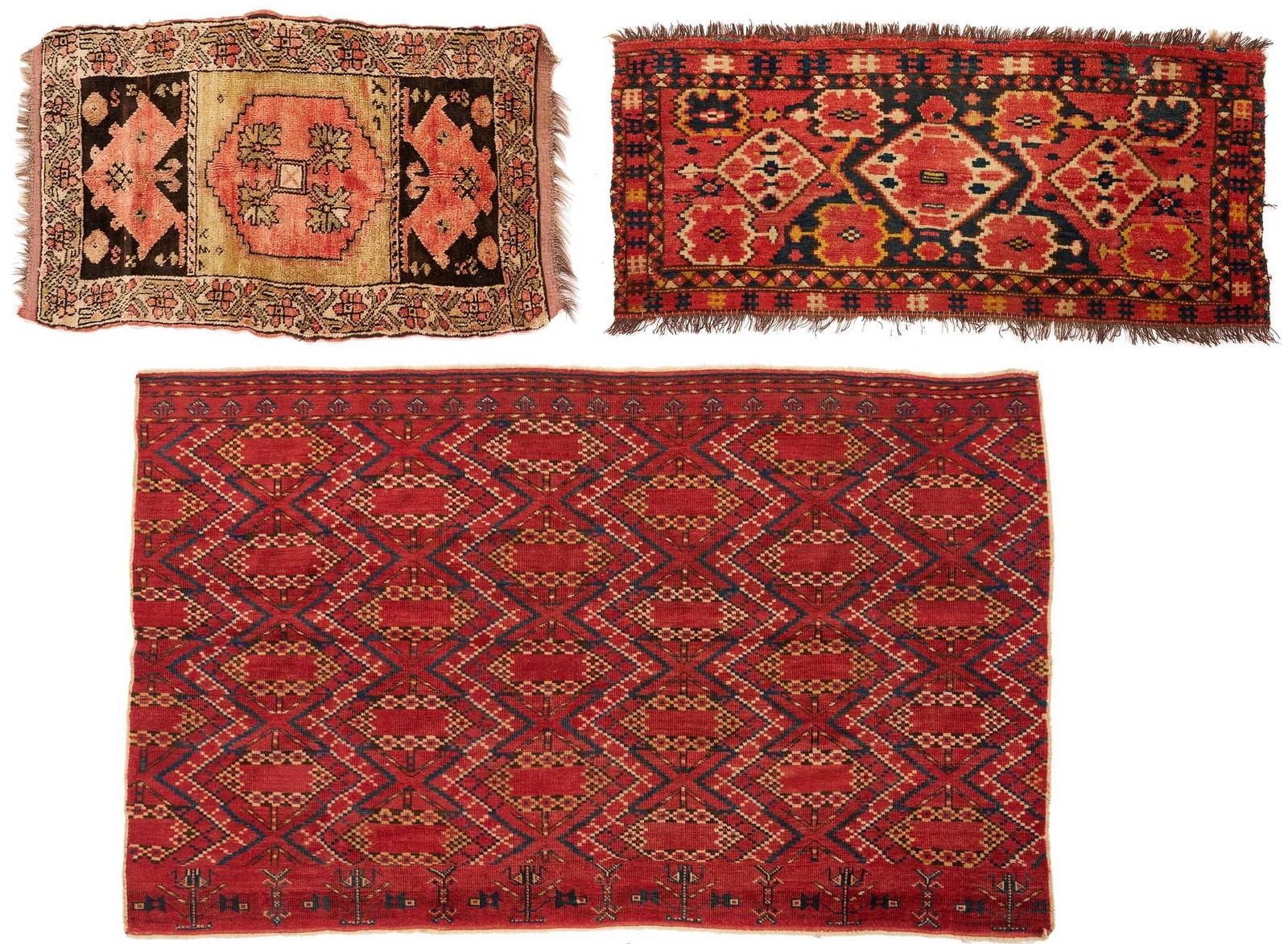 Turkish Weaving & 2 Ersari Turkmen Torbas