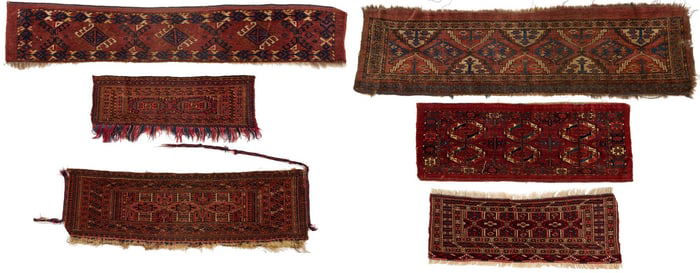 6 Antique Turkmen Torbas