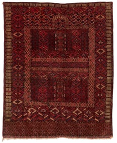 Antique Turkmen Tekke Ensi Rug