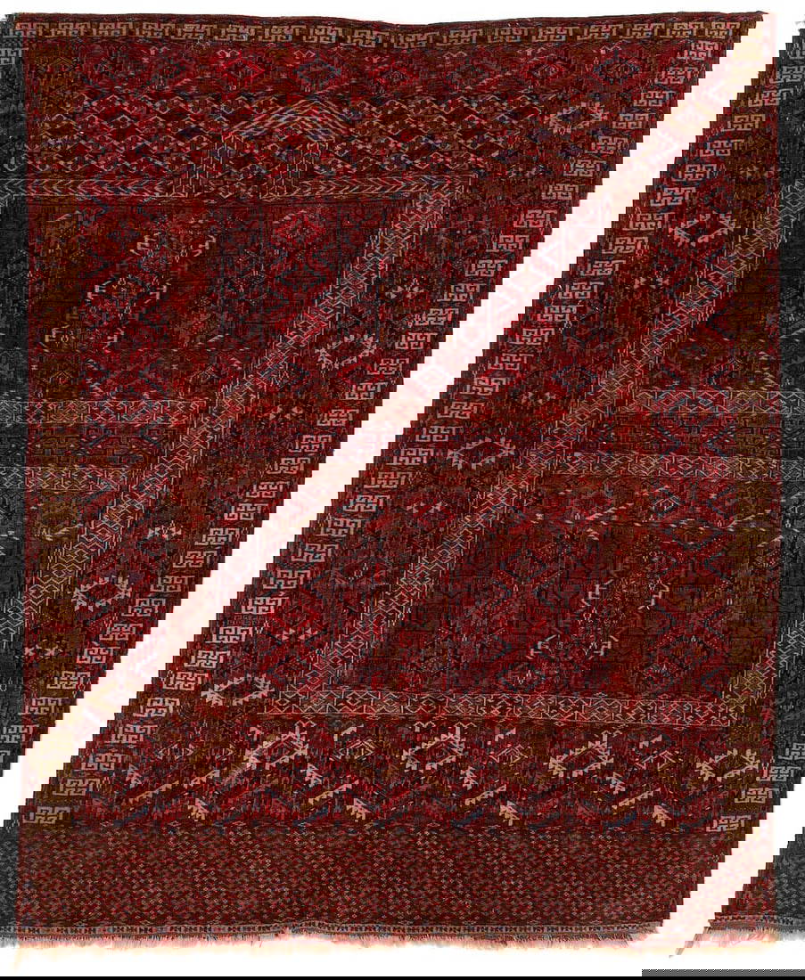Antique Turkmen Tekke Ensi Rug