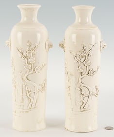 Pair of Chinese Dehua Vases