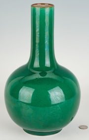 Chinese Green Bottle Vase