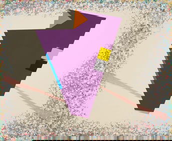 Large Peter Plagens Abstract Painting; You Got Something To Say, Say It