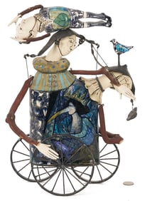 John & Robin Gumaelius Sculpture, Figures on Wheels