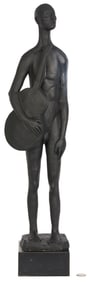 Meyer Wolfe Sculpture: Standing Man with Guitar