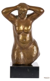 Meyer Wolfe Bronze Sculpture, Female Nude