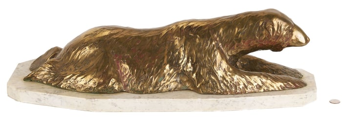 James Turner Bronze Polar Bear Sculpture