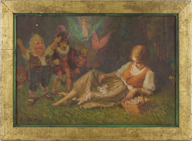 Charles Waltensperger O/C Fairytale Painting, Summer Days Dream