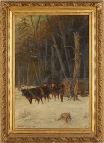 Large Atherton Furlong O/C, Lumberjacks w/ Oxen, 1893