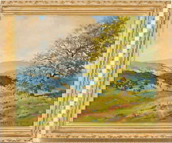 Ernest Fredericks O/C Painting, PA Landscape, Near Bedford