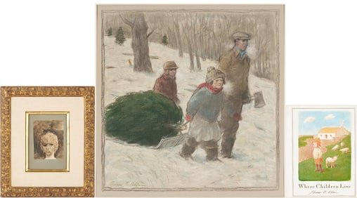 2 Thomas B. Allen Works on Paper Plus Book