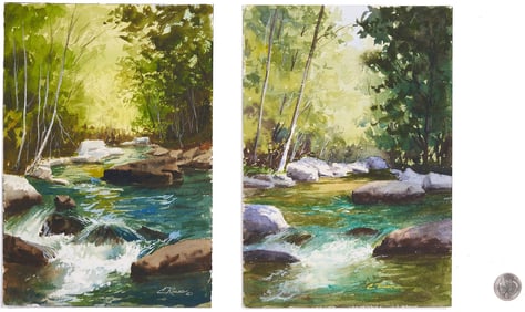Pr. Carol Reesor East Tennessee Watercolor Mountain Landscapes