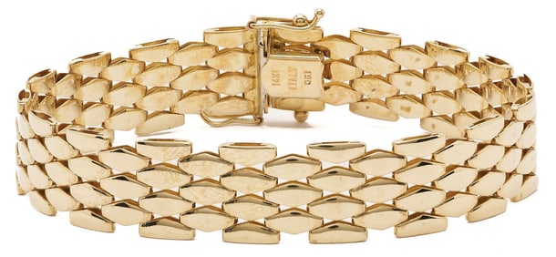 14K Italian Gold Mesh Bracelet