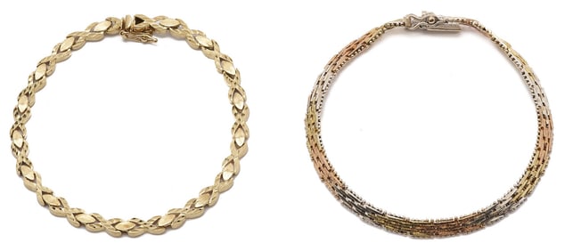2 Gold Bracelets