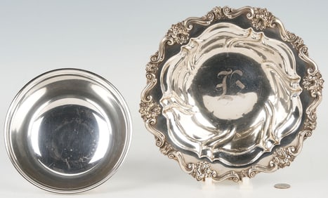 2 Sterling Serving Bowls, International and Revere