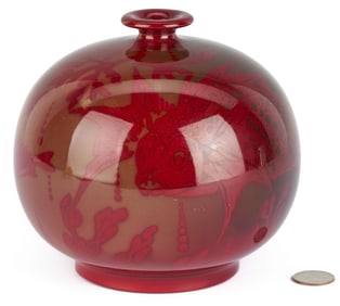 Bernard Moore Red Flambe Art Pottery Vase