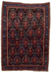 Persian Afshar Area Rug, 6' x 4.5'