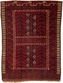 Antique Saryk Turkoman Ensi Rug