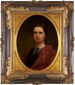 George H. Story signed American Portrait of a Lady
