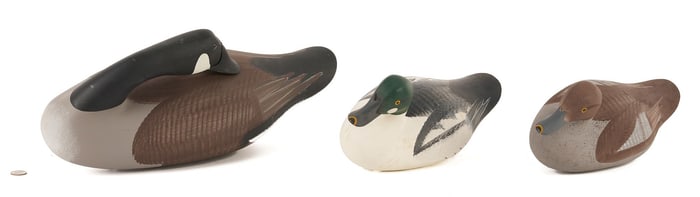3 Jim Pierce Maryland Signed Decoys