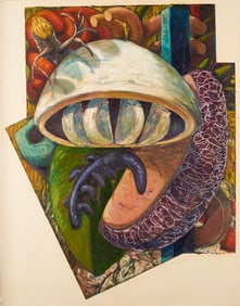 Large Sandy Winters Oil Painting, War of the Worlds