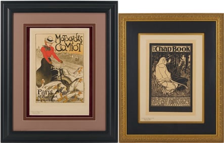 2 Art Nouveau Period Posters incl. Bicycle, Maitres de l'Affiche