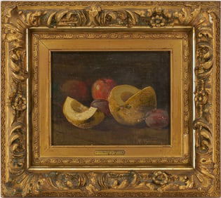 F. Bertini O/C Still Life with Fruit